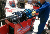 固力士鋼筋直螺紋滾絲機(jī)現(xiàn)場施工